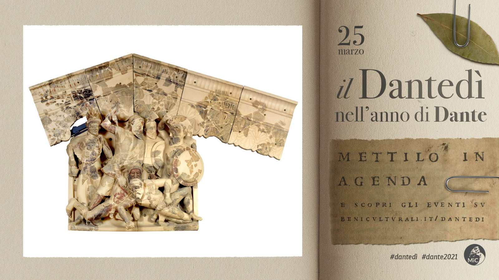 ETRU per il Dantedì 2021: l'altoririlievo di Pyrgi e il conte Ugolino